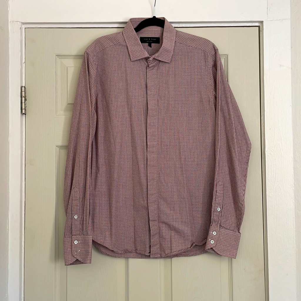 Rag & Bone Size 17 (Large) Checkered Shirt
